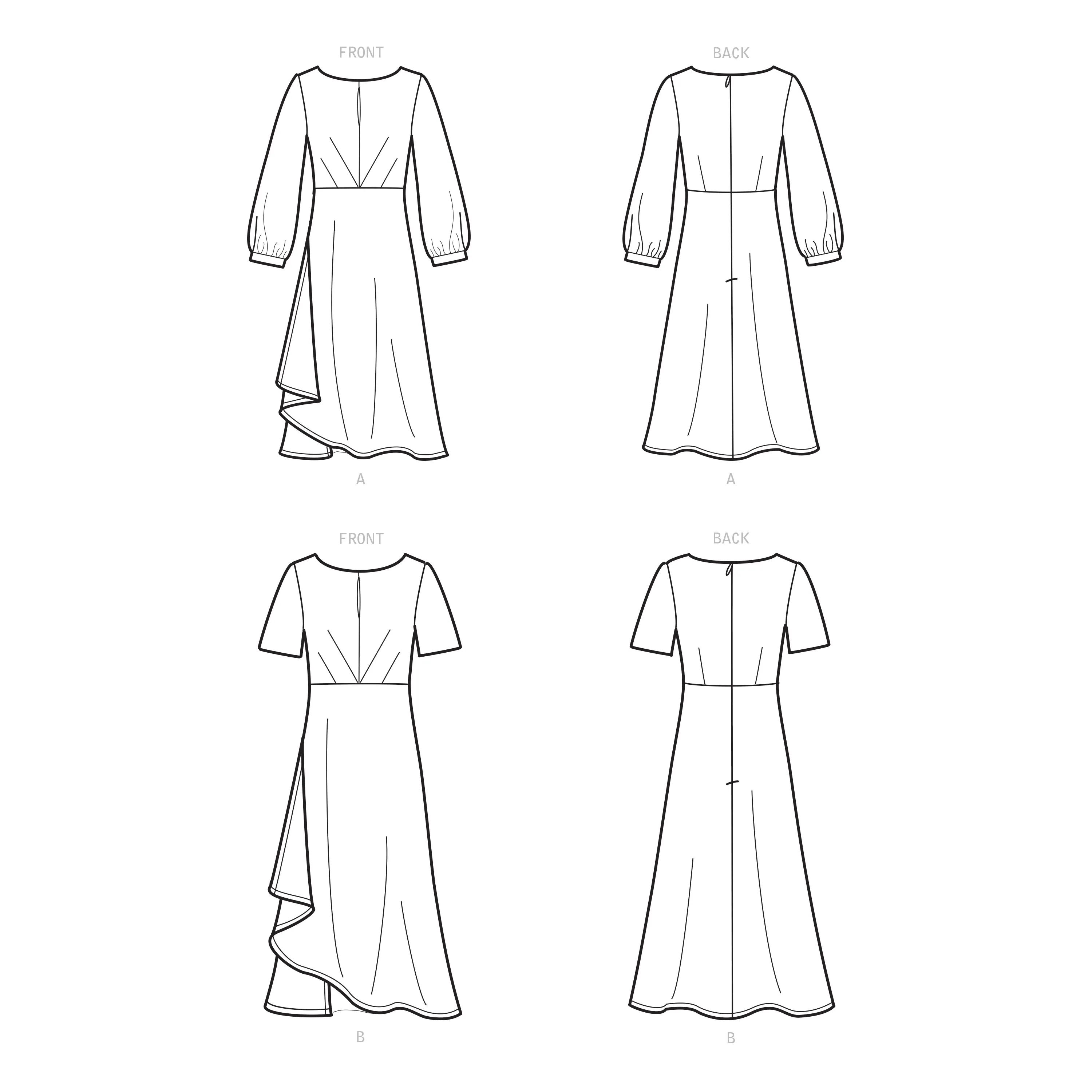 New Look Sewing Pattern 6655  Dress In Two Lengths