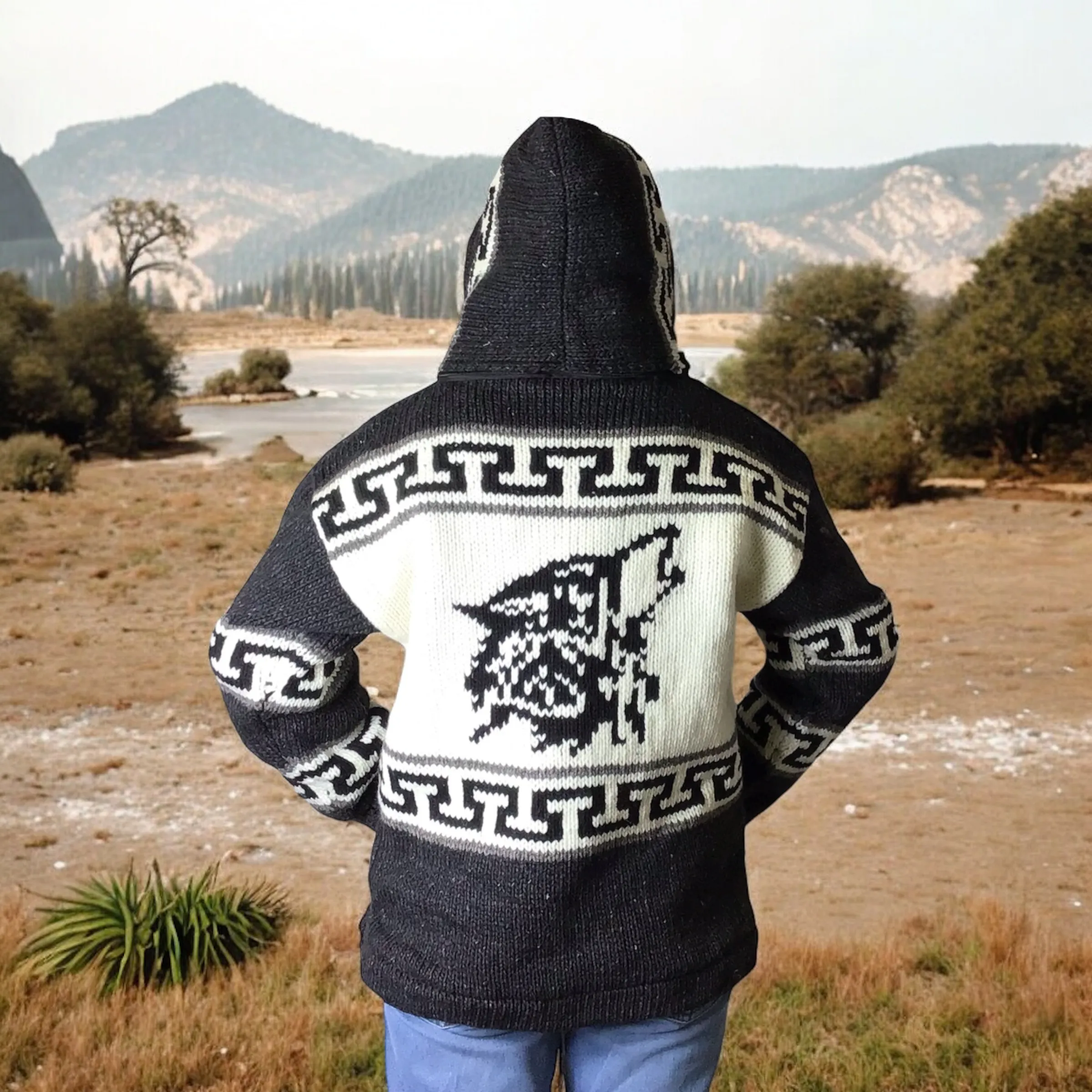 OLDTRIBES™ OLDTRIBES™ Lunar Wolf Wool Jacket