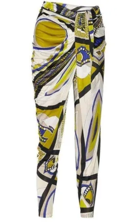 Printed Jersey Tapered Pants