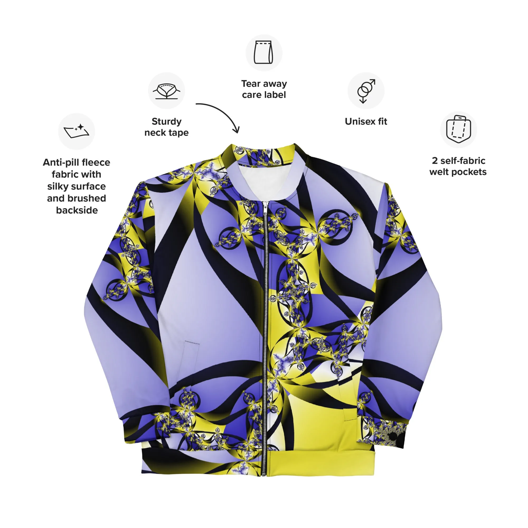 "Citrine Migration" Collection - Designer Unisex Bomber Jacket