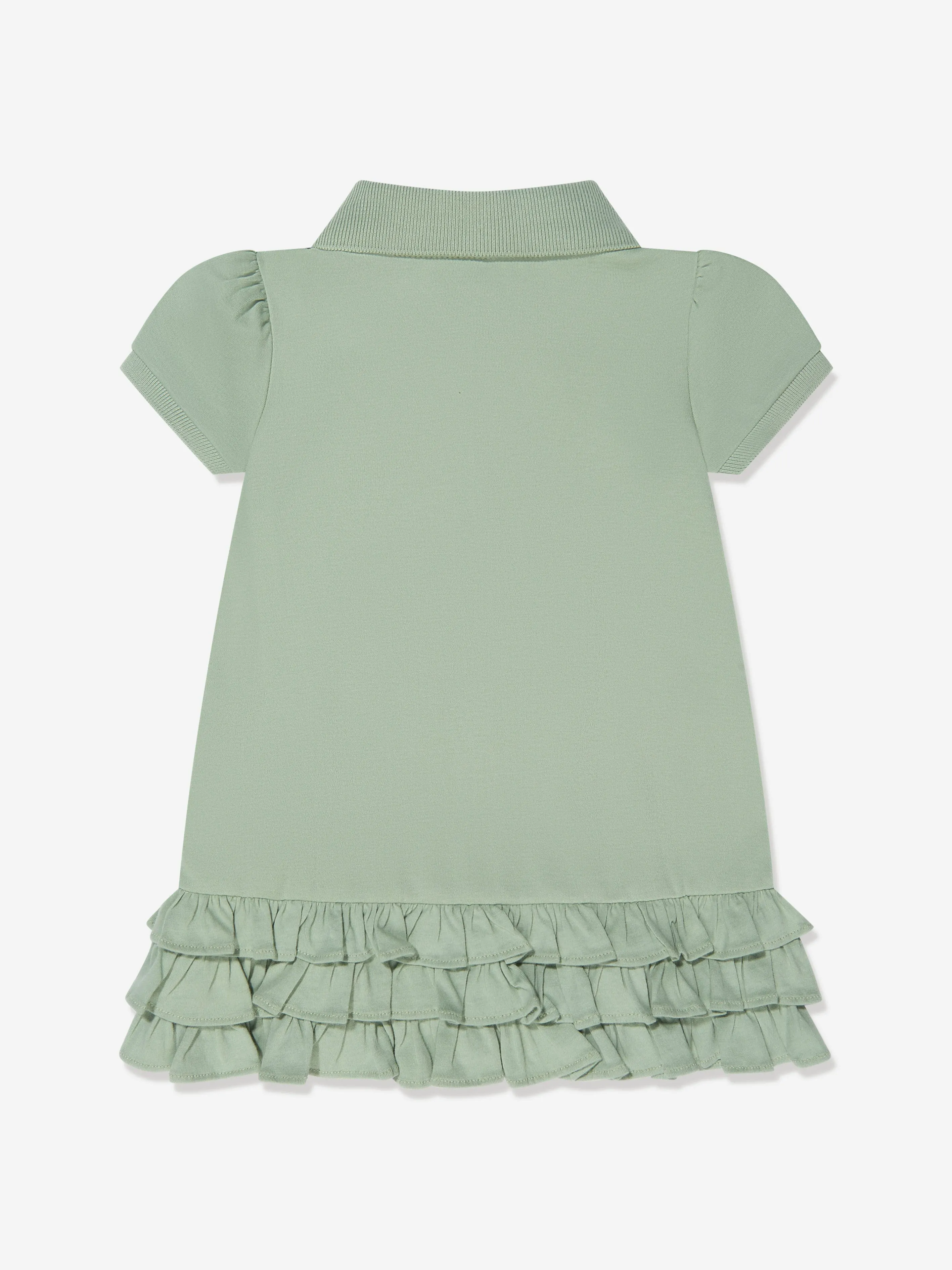 Ralph Lauren Baby Girls Ruffle Dress in Green