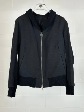 Ribbed Bomber Jacket