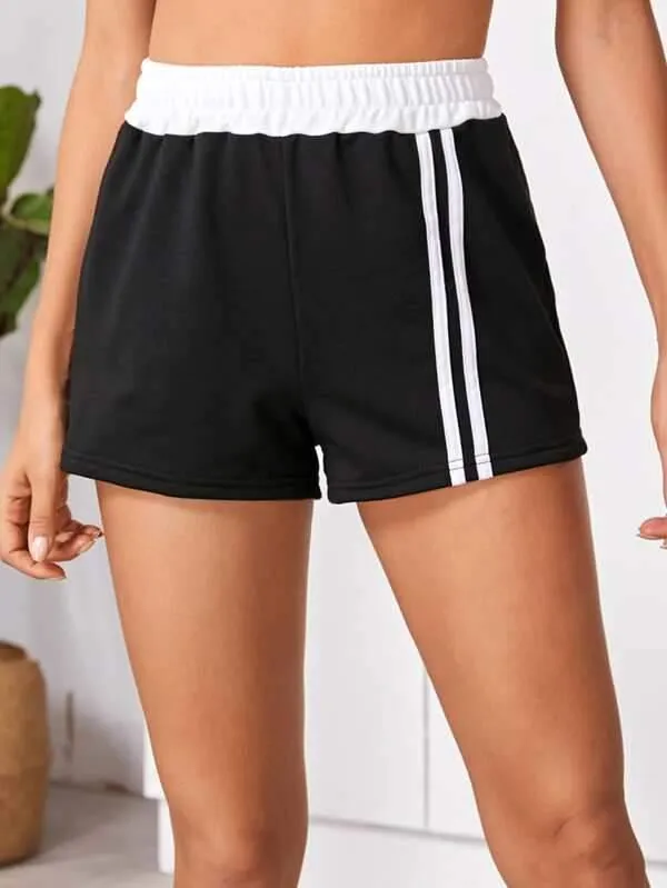 Side Stripe Track Shorts