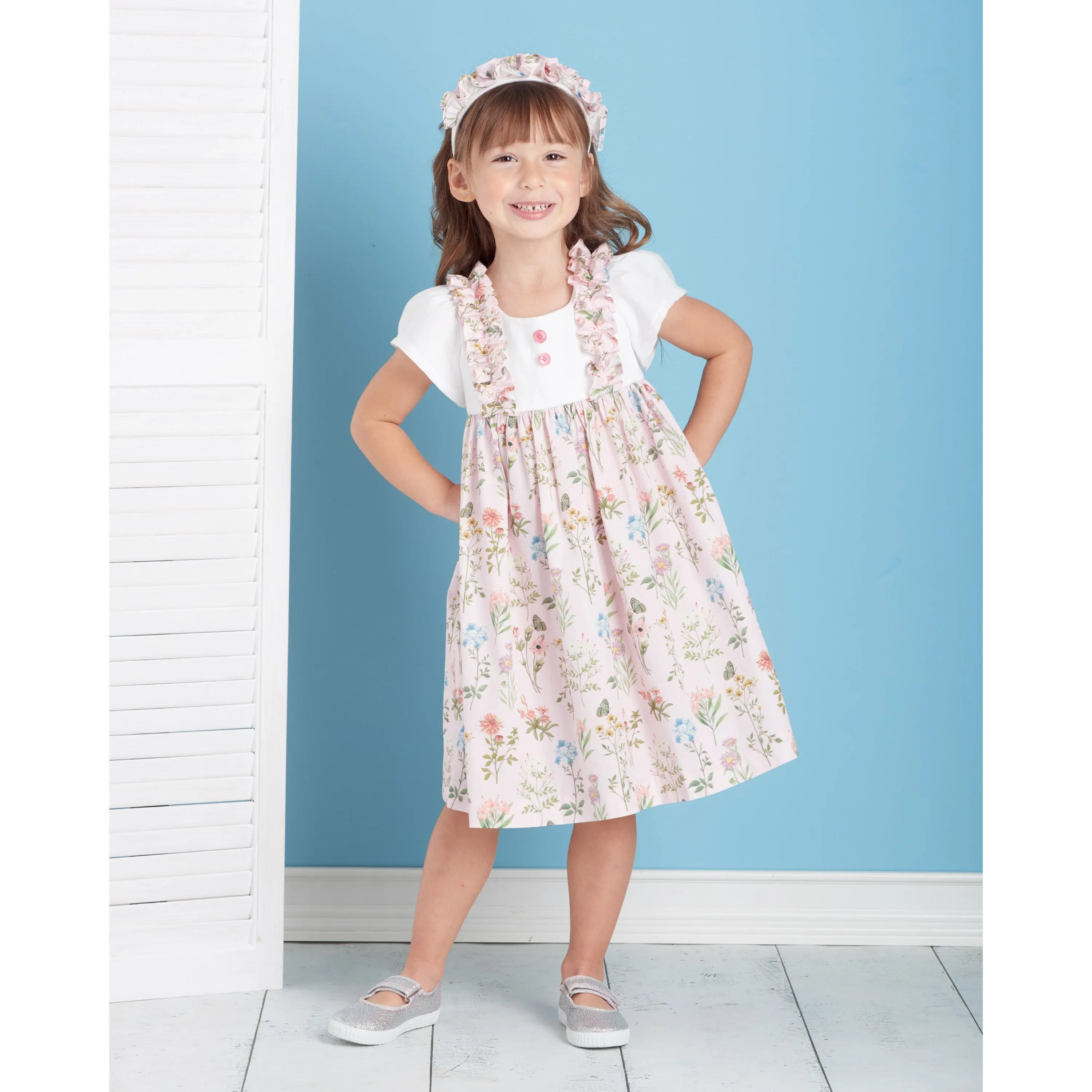 Simplicity Pattern 9559 Child Dress, Top/Pant, Accessories