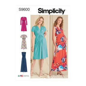 Simplicity Pattern SS9600 Misses' Knit Dresses