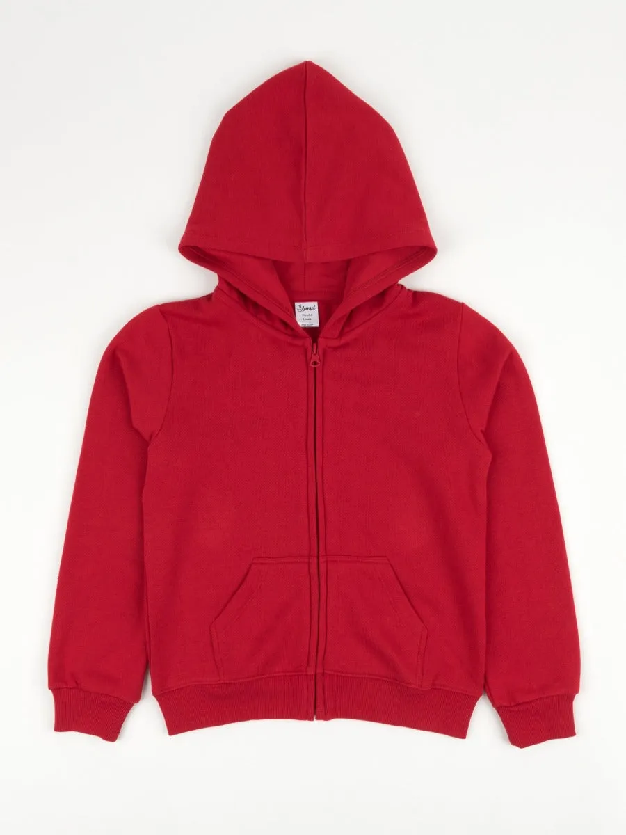 Solid Classic Color Zip Hoodies