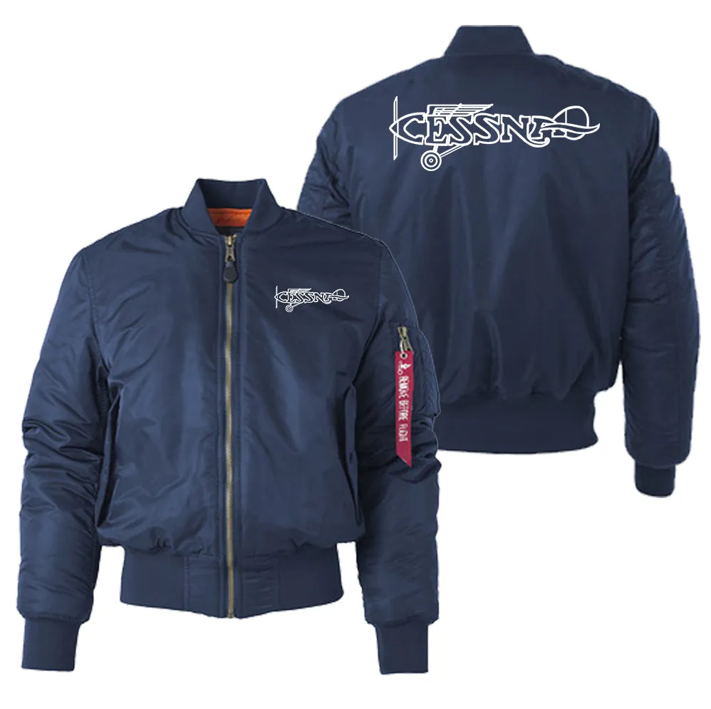 Special Cessna Text Designed "Women" Bomber Jackets