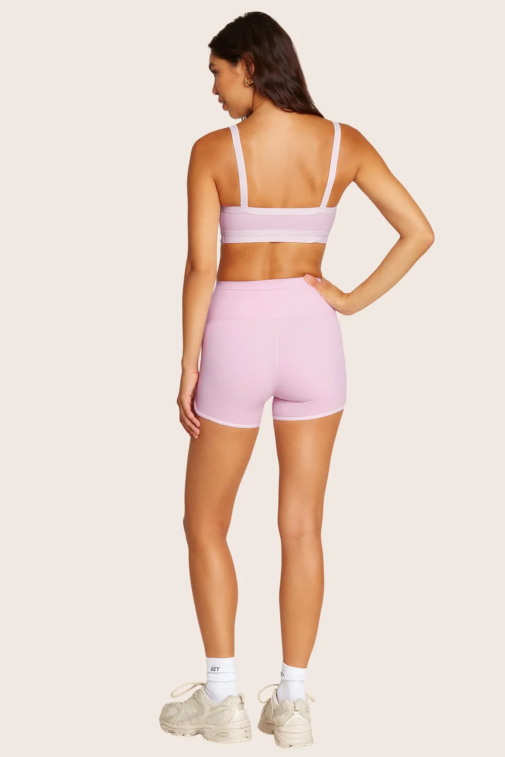 SPORTBODY® STRIPE SHORTS - PRIMROSE