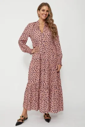 Stella   Gemma - Claudia Dress - Mulberry spot