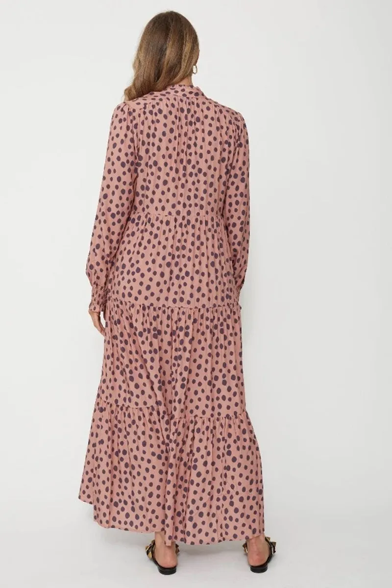 Stella   Gemma - Claudia Dress - Mulberry spot