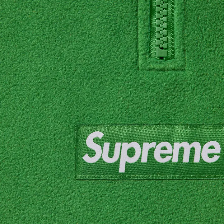 Supreme Polartec Facemask Half Zip Green Hoodie