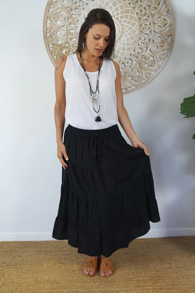 Tiered Skirt "Plain"