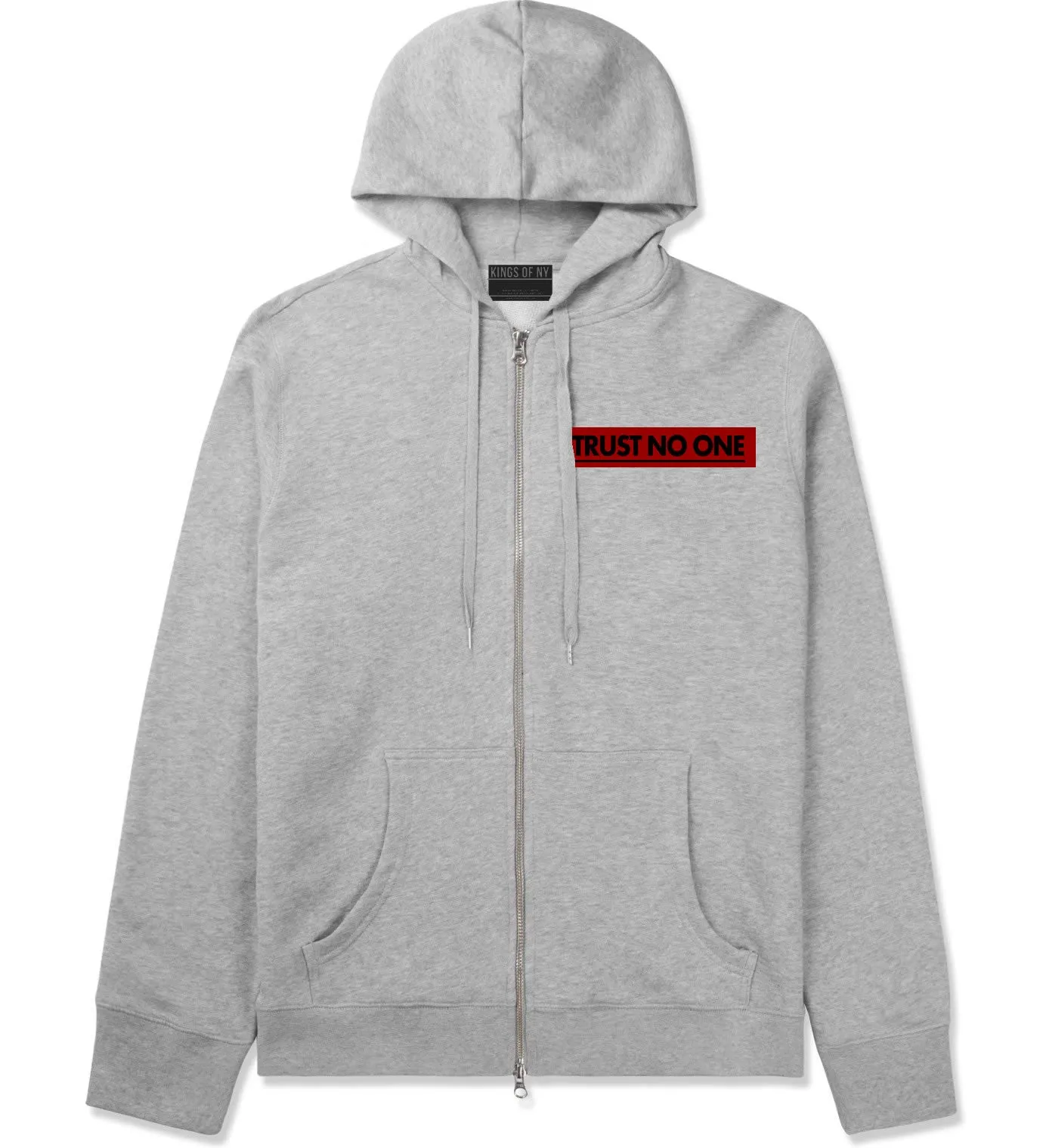 Trust No One Zip Up Hoodie