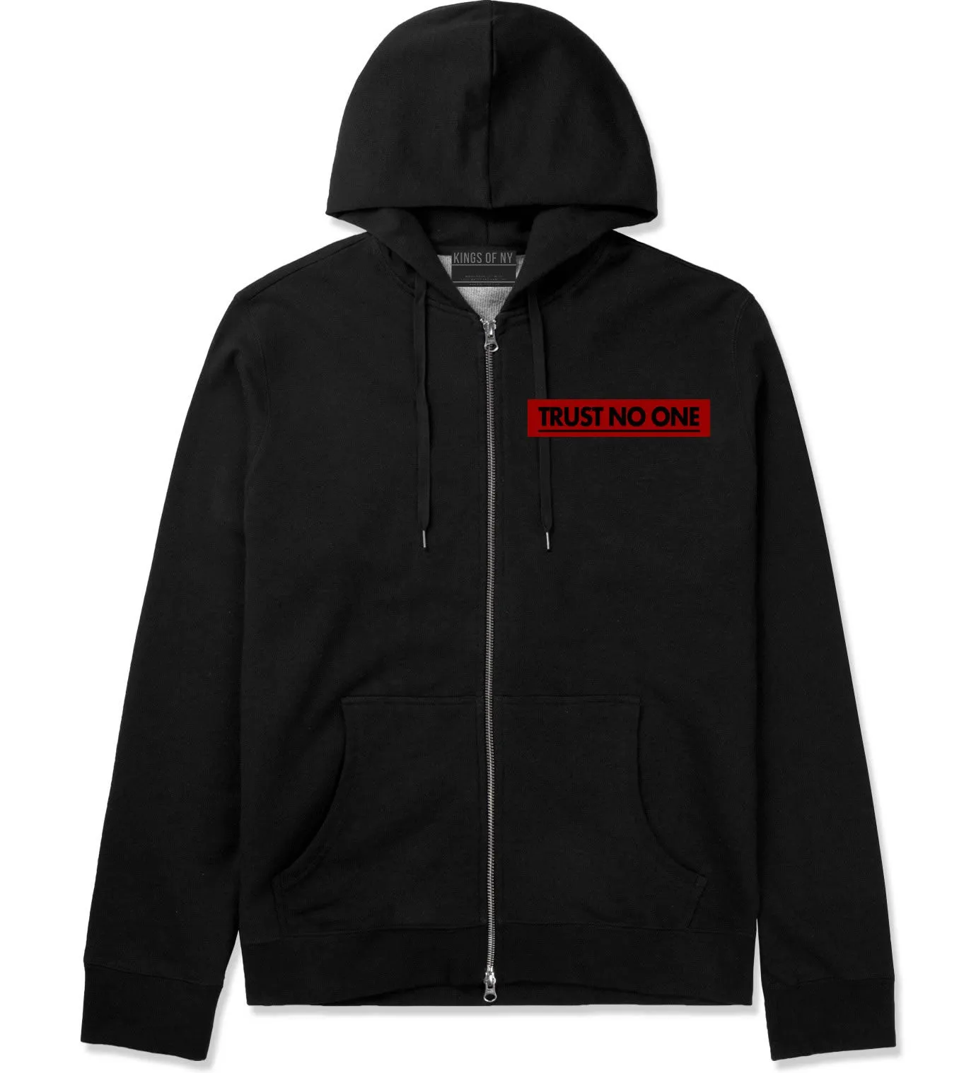 Trust No One Zip Up Hoodie