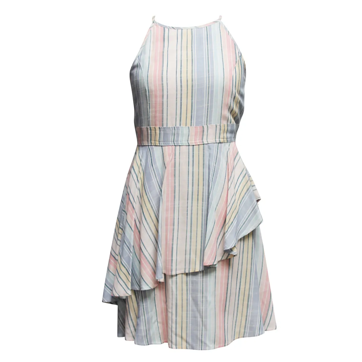 Tween Stripe Peplum Dress