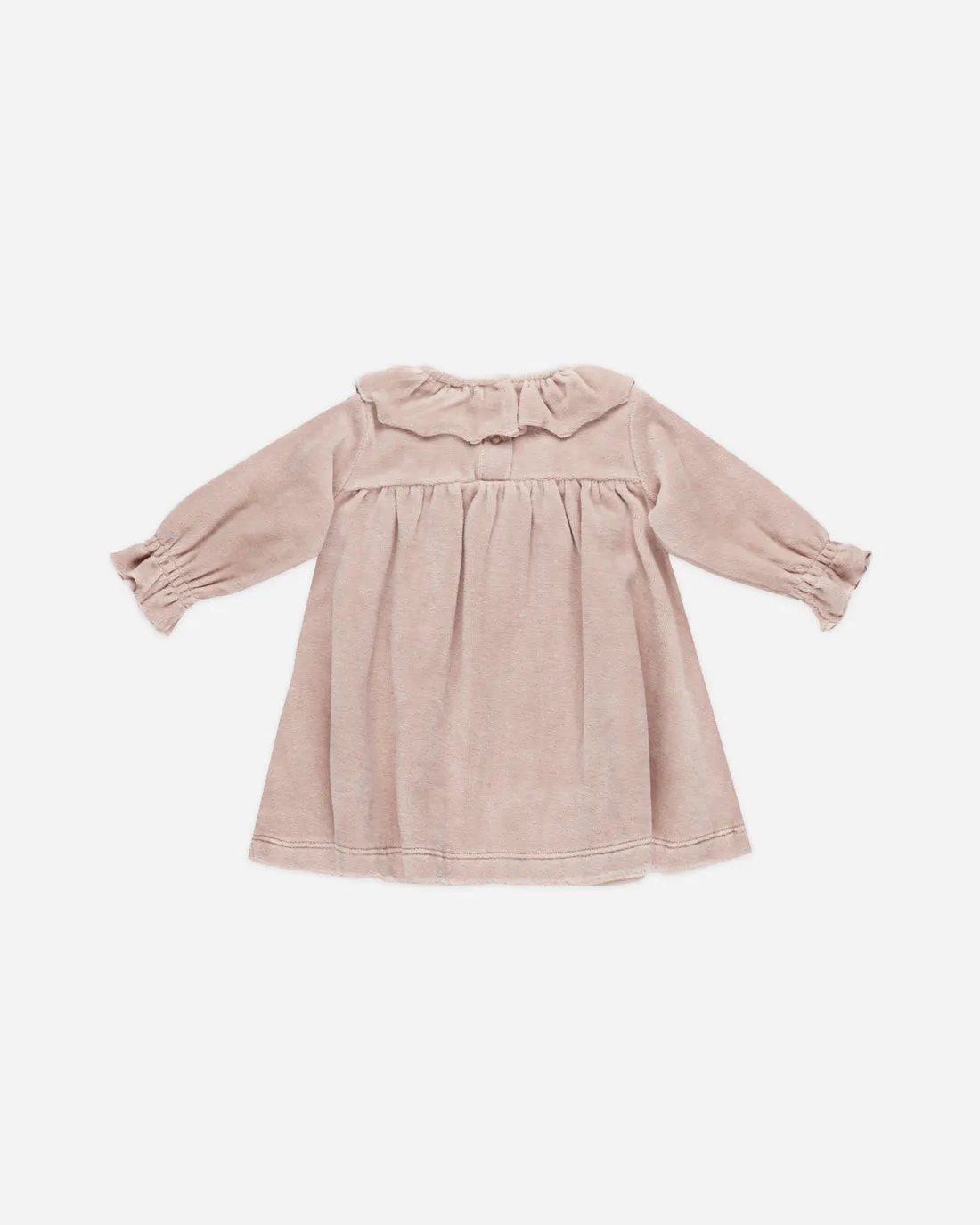 Velour Baby Dress || Blush